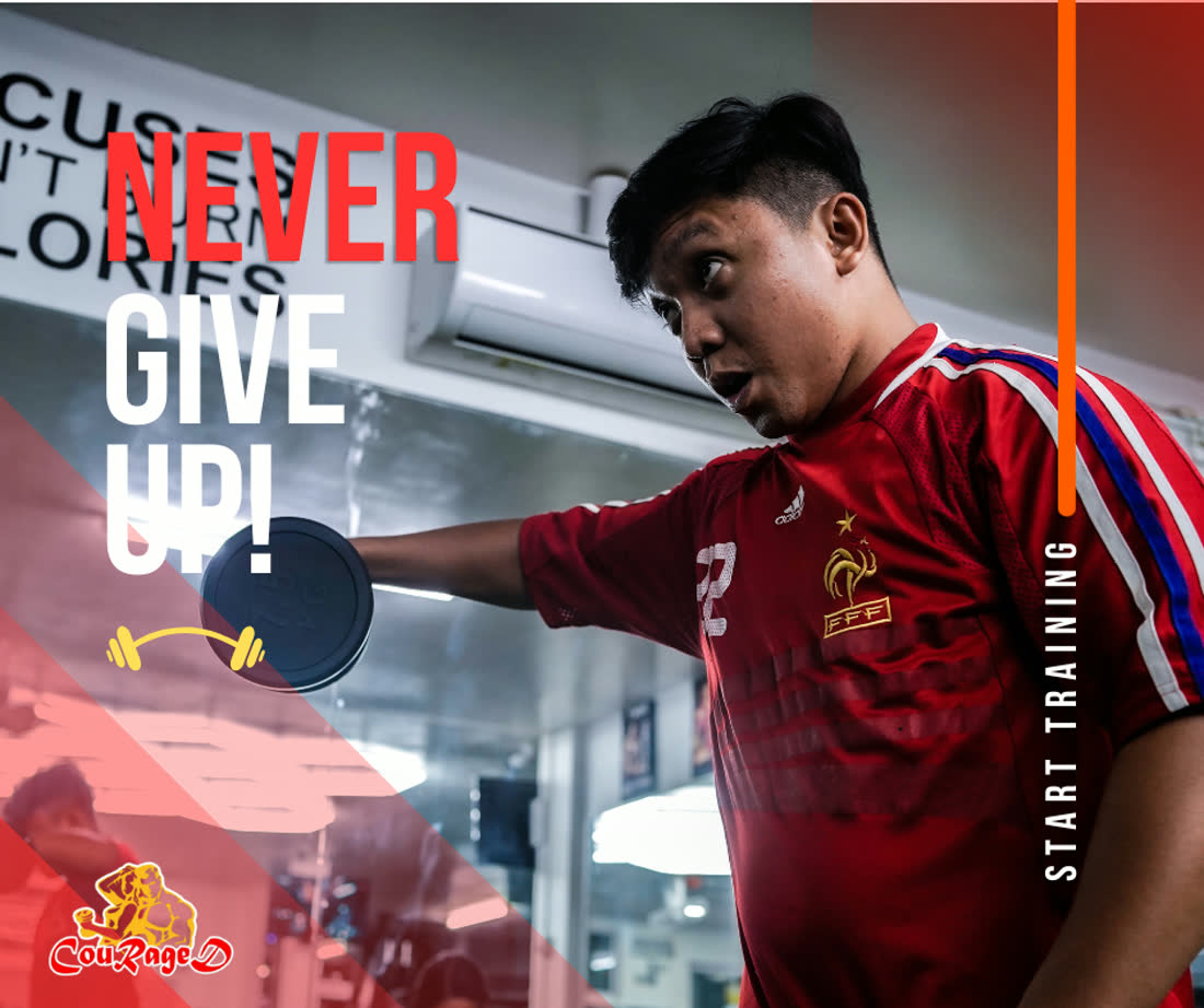 Couraged Fitness Hub campaign graphic