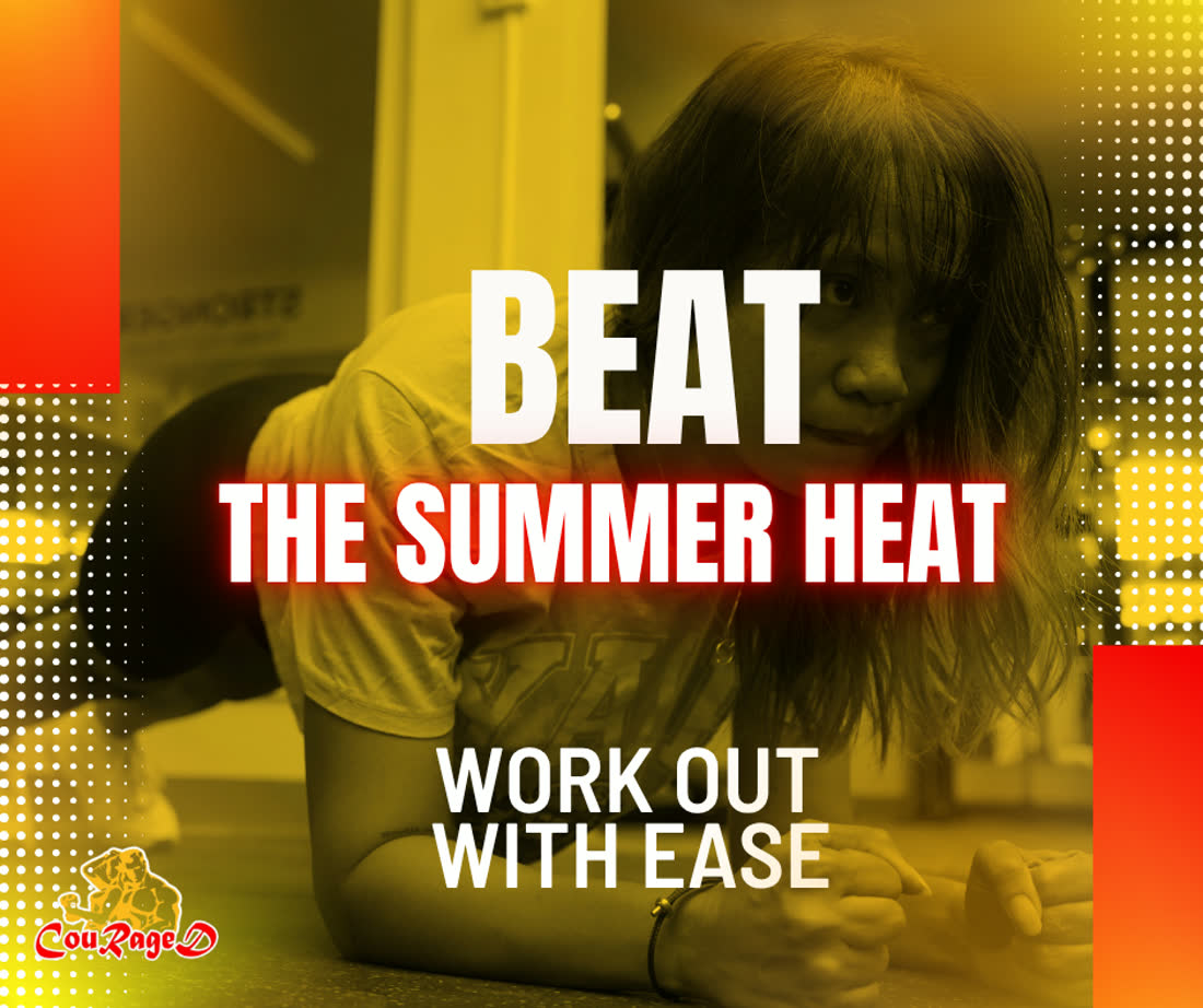 Couraged Fitness Hub campaign graphic